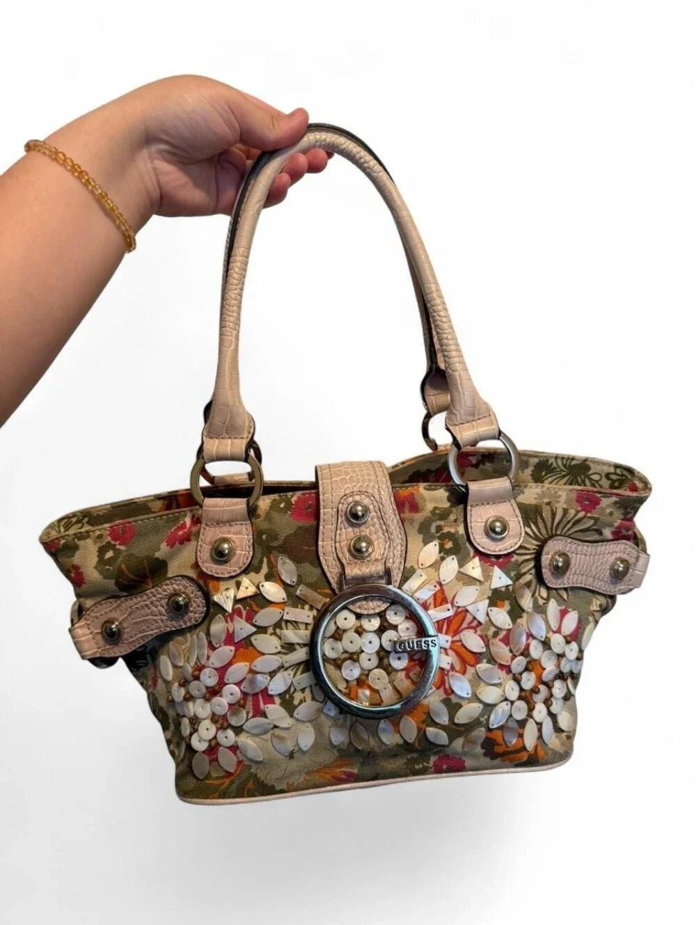 Y2K Guess Limited Edition Spring Floral Handbag 👜 💐 - Picture 2 of 6